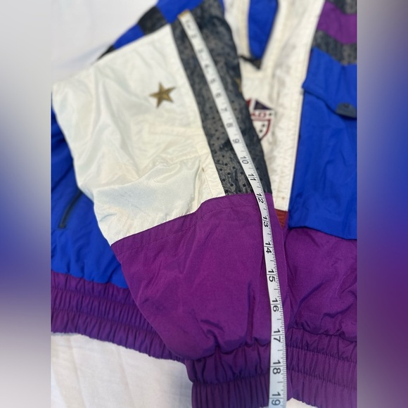 VTG  80s/90s Head Sportswear Ski Jacket Womens Sz10 Rainbow Color Block Pullover - Picture 5 of 16